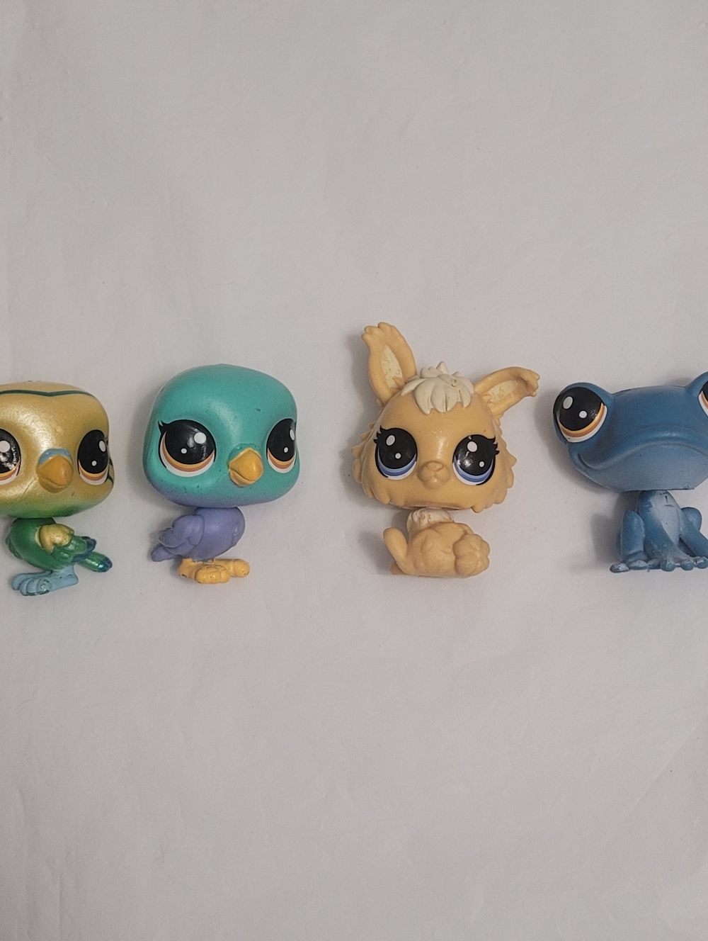 Hasbro Littlest Pet Shop LPS Lot Of 4 Simon Frogby Edie Von Keet Angora Rabbit